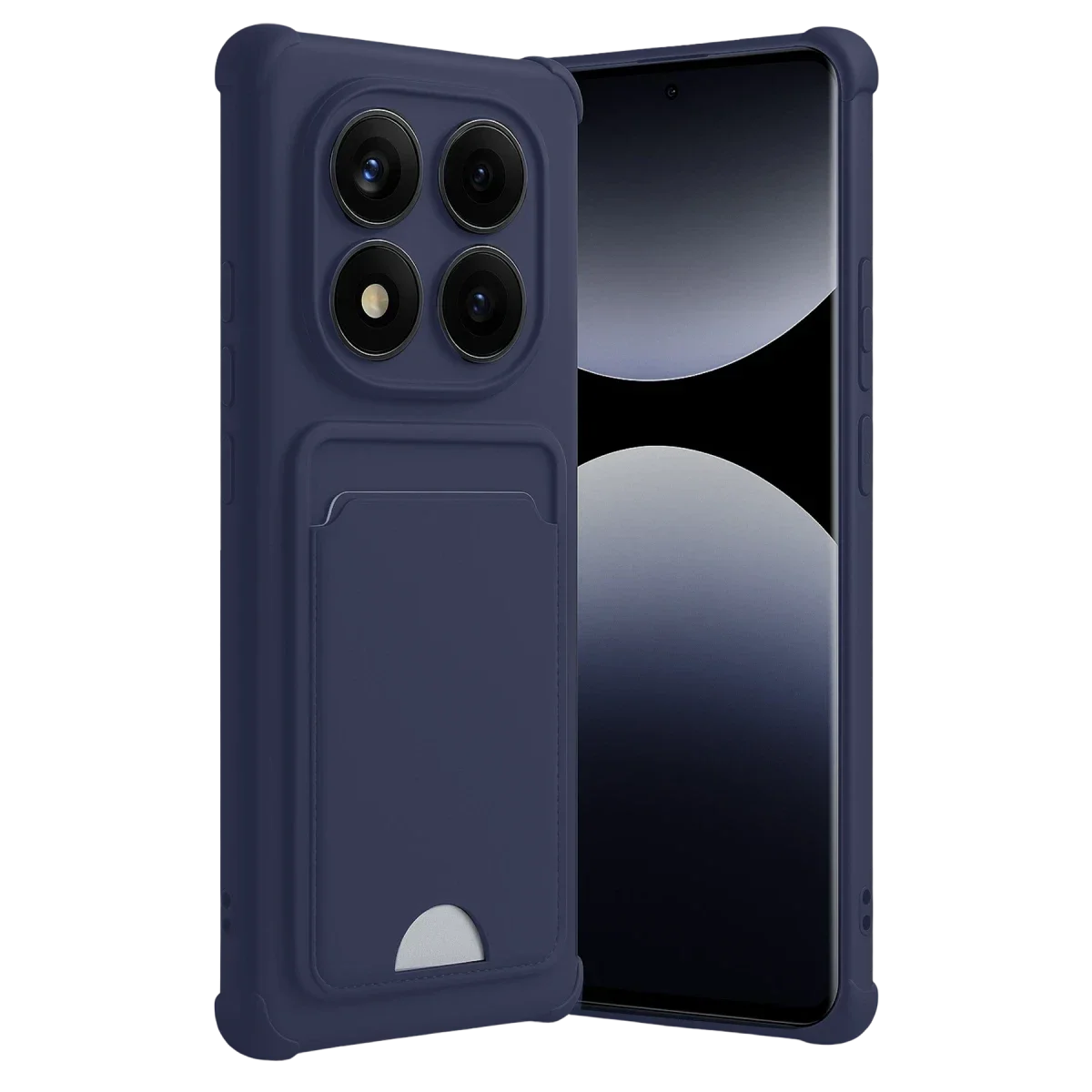 Xiao Red Note 14 Pro Plus Kelvin Kartvizitli Silikon - Lacivert görsel 3