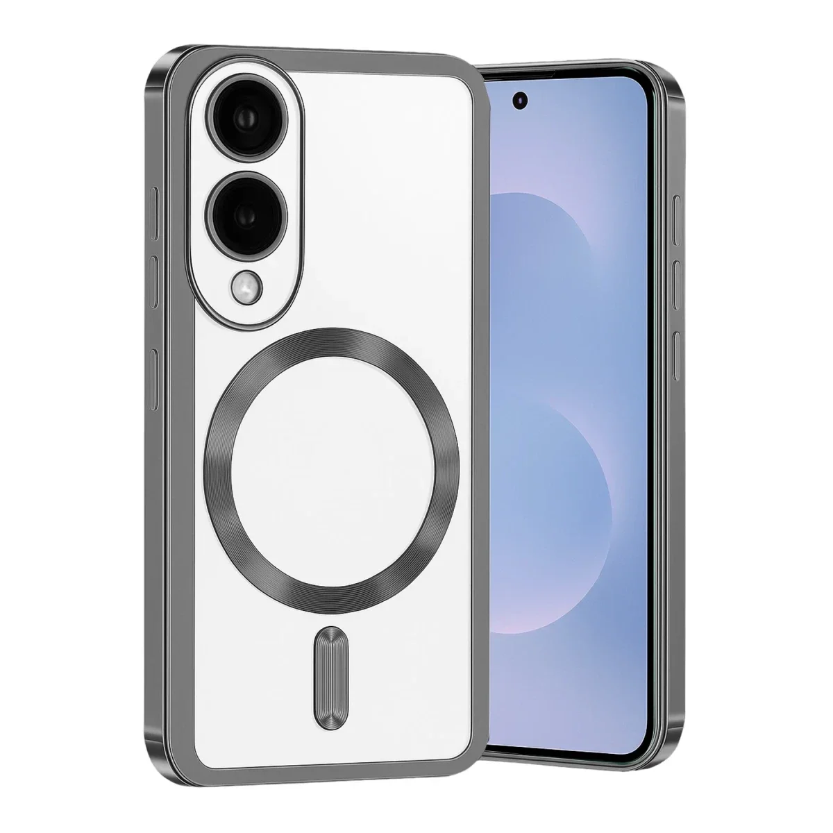 Samsung Galaxy S25 Edge Kross Magneticsafe Kapak - Titan Gri