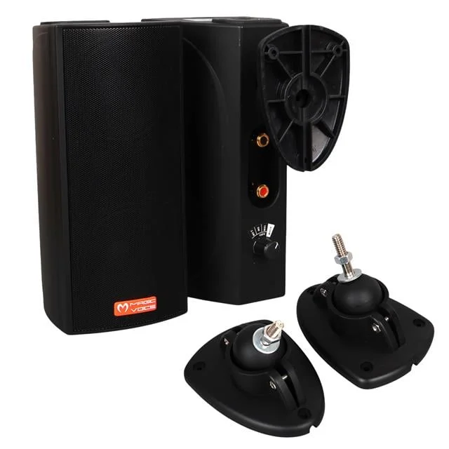 MagicVoice MV-19 2x7.5 CM 40 Watt Komütatörlü Hat Trafolu Siyah Sütun Hoparlör (2’li Takım) görsel 3