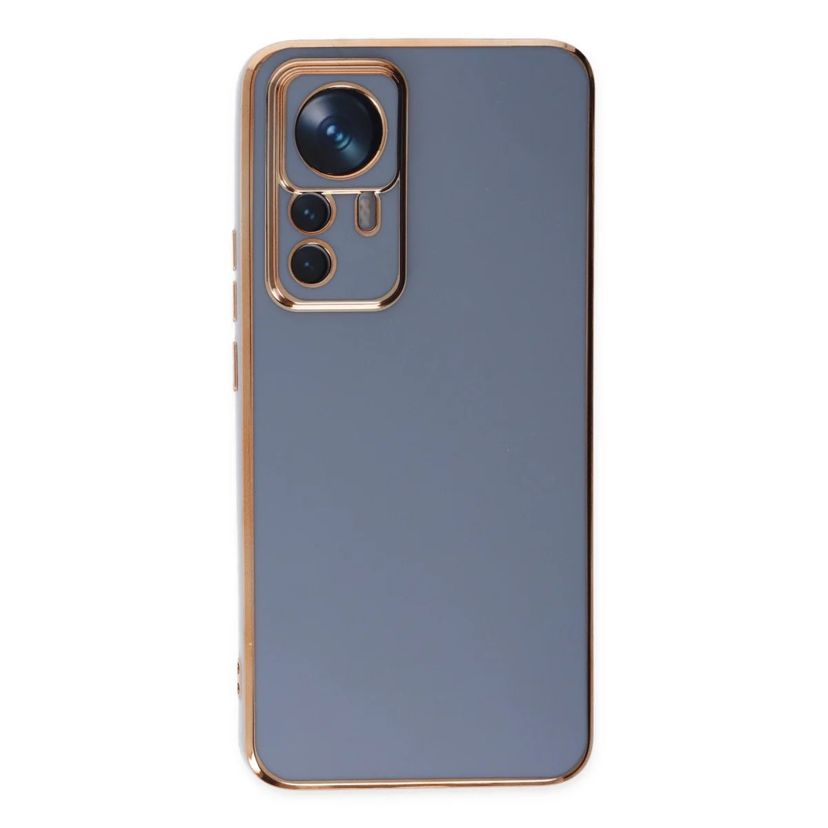 Xiaomi Mi 12t Pro Kılıf Volet Silikon - Mavi görsel 2