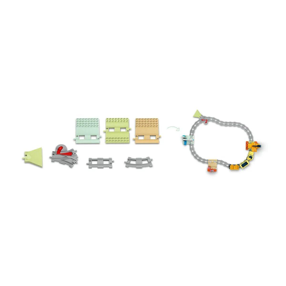 10428 Lego Duplo Büyük İnteraktif Mahalle Treni 103 parça +3 yaş görsel 4