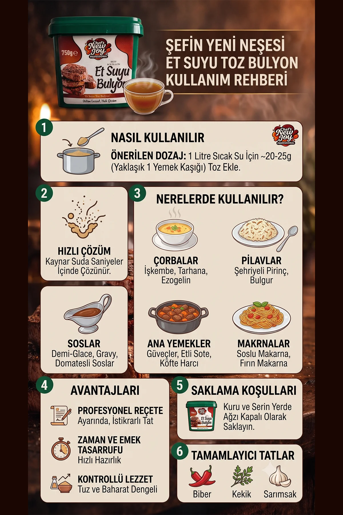 Et Bulyon 750 G x 8 Adet - 1 Koli (Koli Bazlı Avantaj Paketi) görsel 2