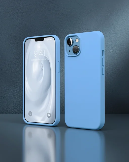 Apple İphone 14 Kılıf First Silikon - Mavi