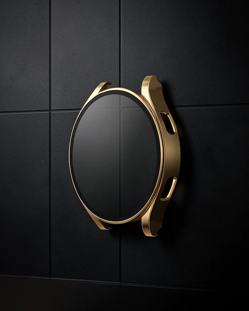 Watch 5 Pro 45mm Wall Camlı Kasa Ekran Koruyucu - Gold