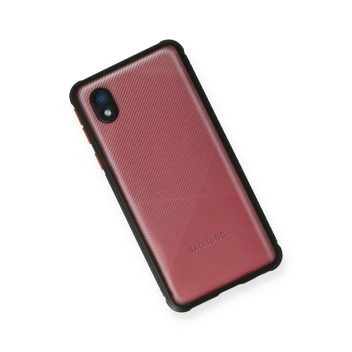 Samsung Galaxy A01 Core Kılıf Miami Şeffaf Silikon - Siyah görsel 3