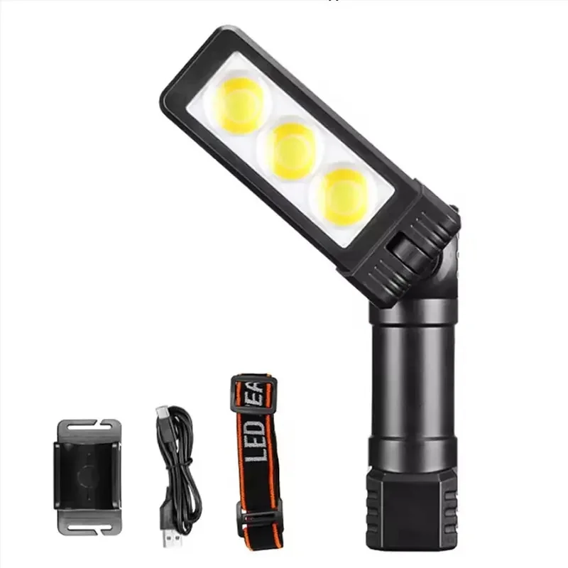 GS-225 3 LED USB Şarjlı Çok Fonksiyonlu Kafa Feneri görsel 2