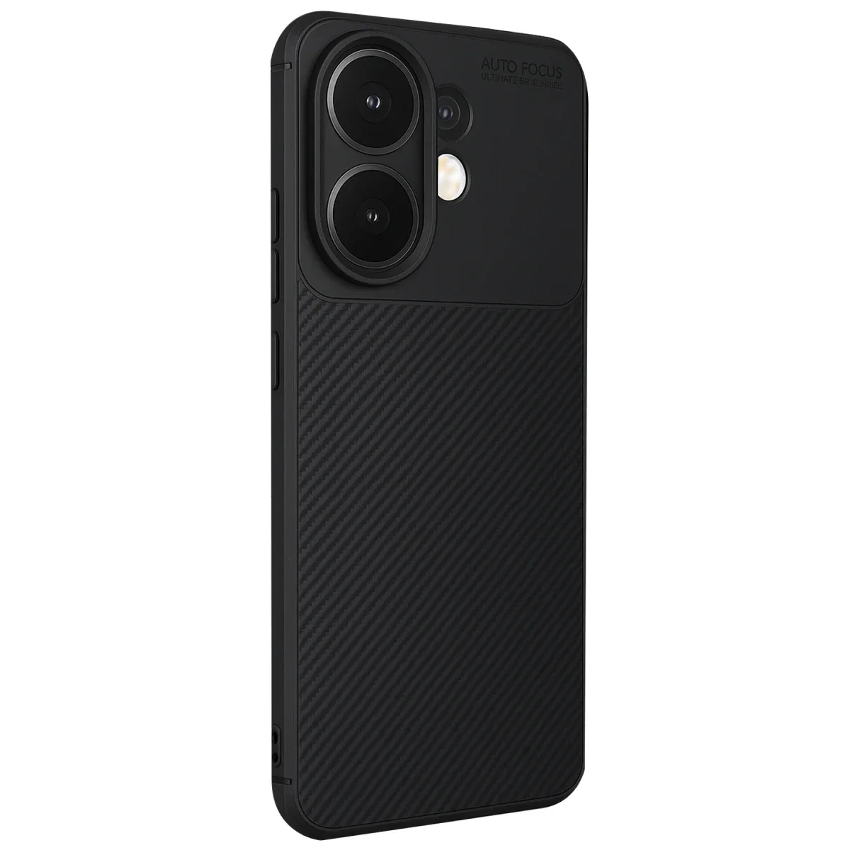 Vivo V60 5G Auto Focus Karbon Kapak - Siyah görsel 3