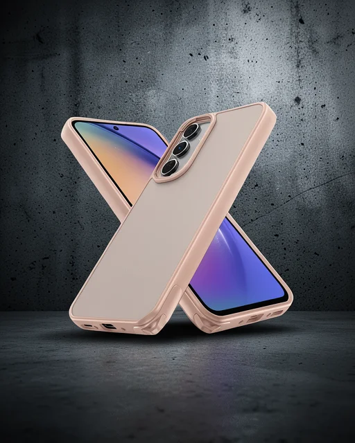 Samsung Galaxy A05s Kılıf Elegant Kapak - Pudra