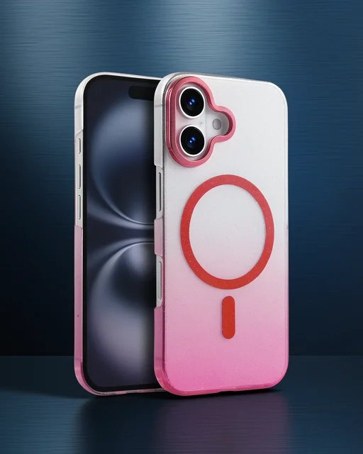 Apple İphone 16 Glossy Magsafe Kapak - Pembe