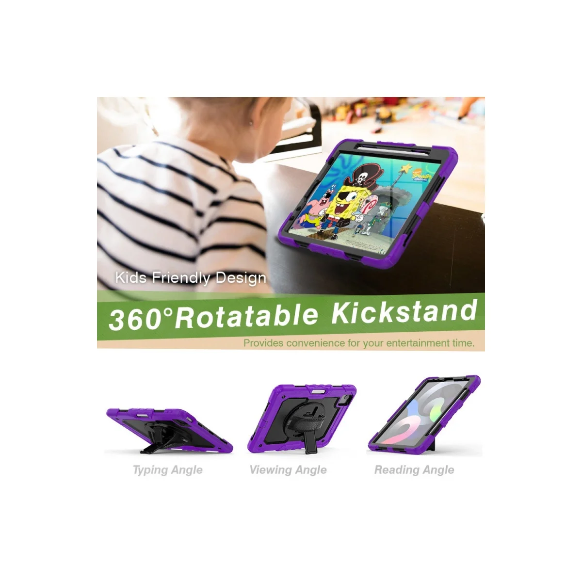 Apple İpad Pro 11 (2020) Kılıf Pars Tablet Kapak - Mor görsel 4