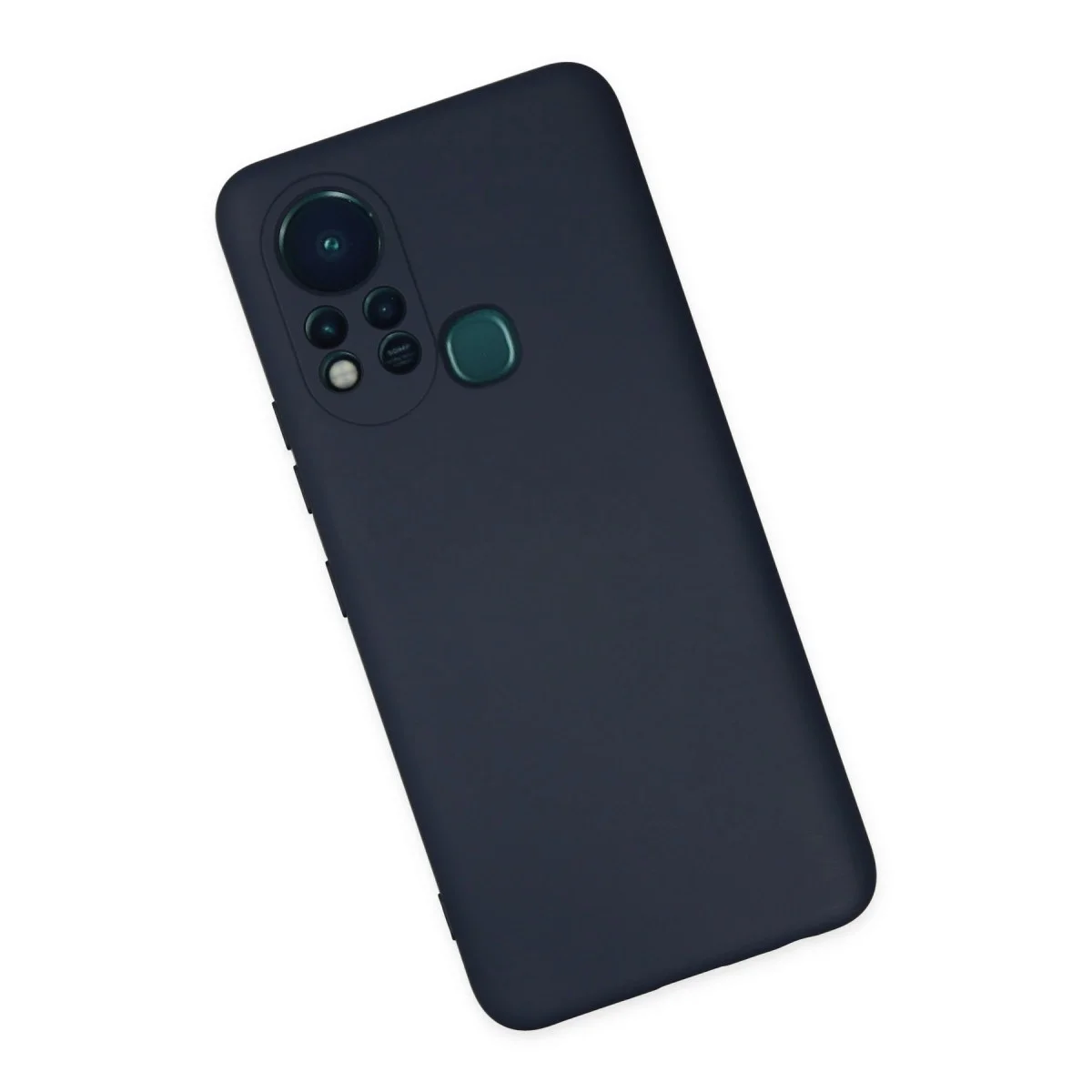 İnfinix Hot 11s Kılıf Nano İçi Kadife Silikon - Lacivert görsel 2