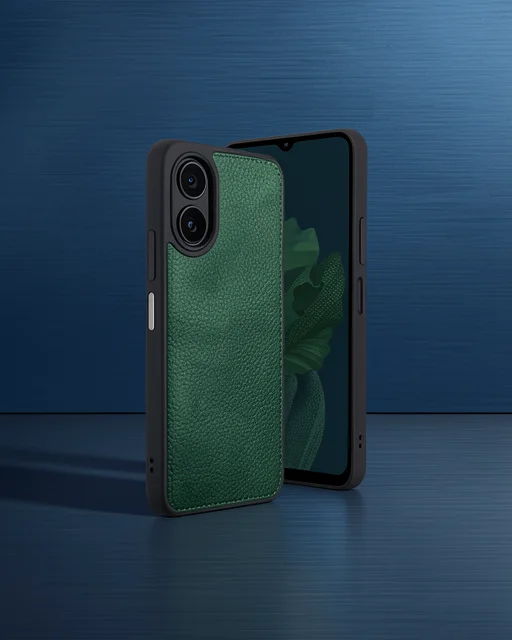 Oppo A38 Kılıf Aras Deri Kapak - Açık Yeşil