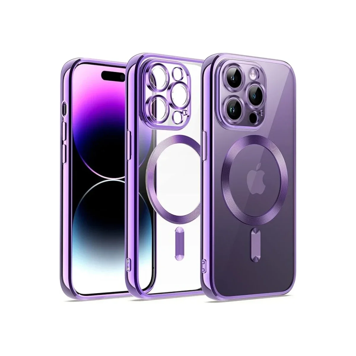 Apple iPhone 13 Pro Max Kılıf Kross Magneticsafe Kapak - Mor