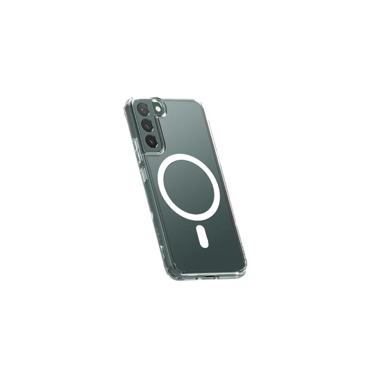 Samsung Galaxy S22 Plus Kılıf Magneticsafe Şeffaf Silikon - Şeffaf görsel 2