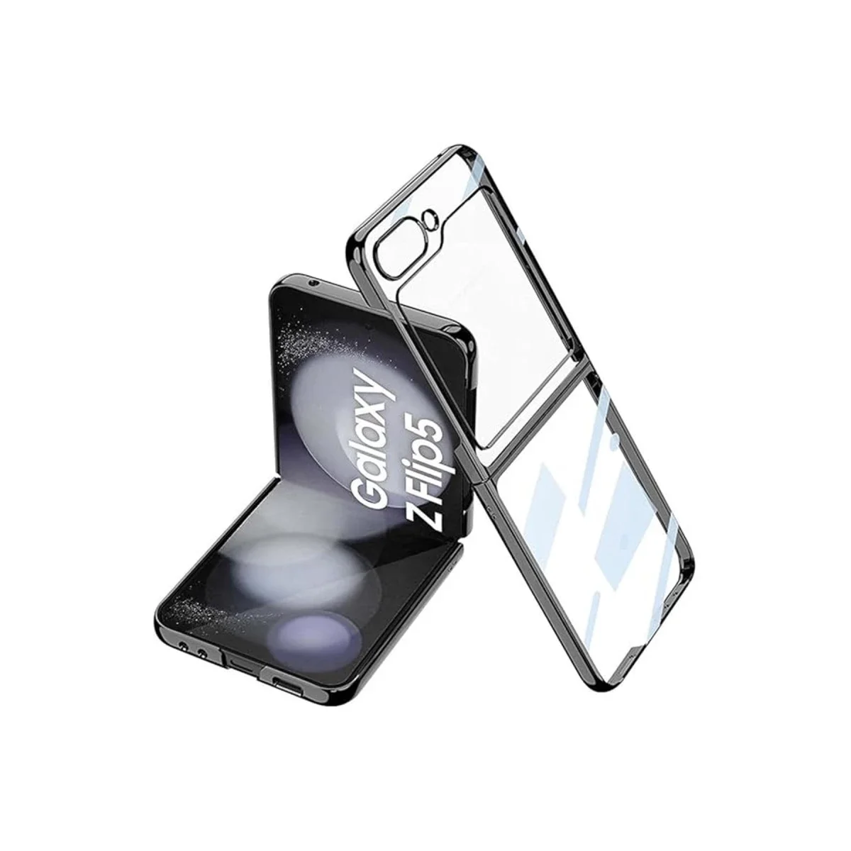 Samsung Galaxy Z Flip 5 Kılıf Fold Element Kapak - Siyah görsel 3