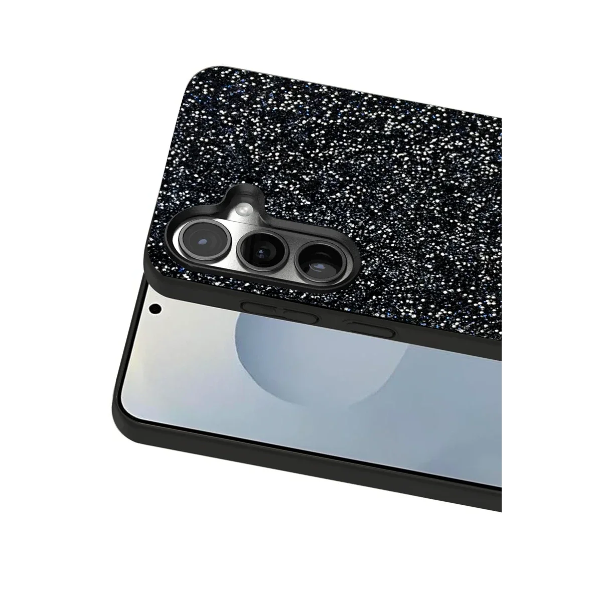Onegif Samsung Galaxy S25 Plus Bright Simli Kapak - Siyah görsel 2