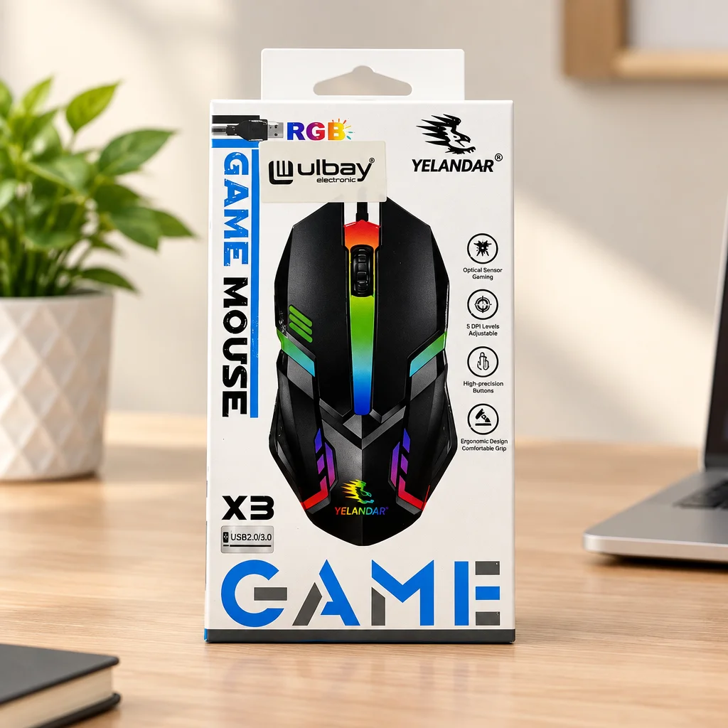 RGB Kutulu Oyuncu Mouse