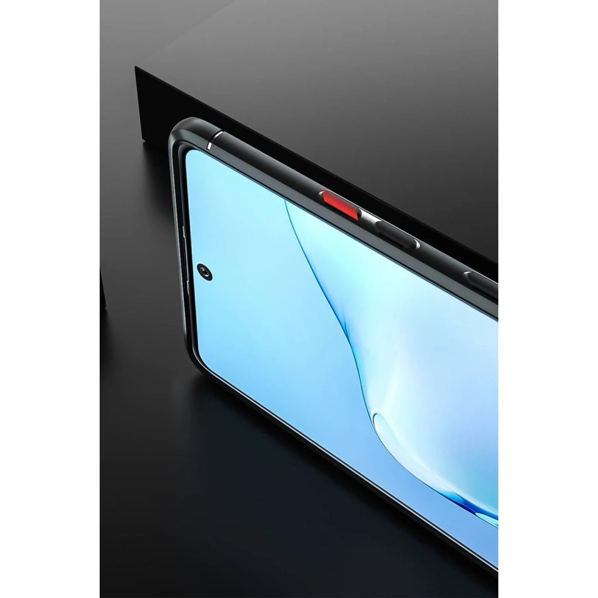 Samsung Galaxy A91 / S10 Lite Kılıf Range Yüzüklü Silikon - Mavi görsel 7