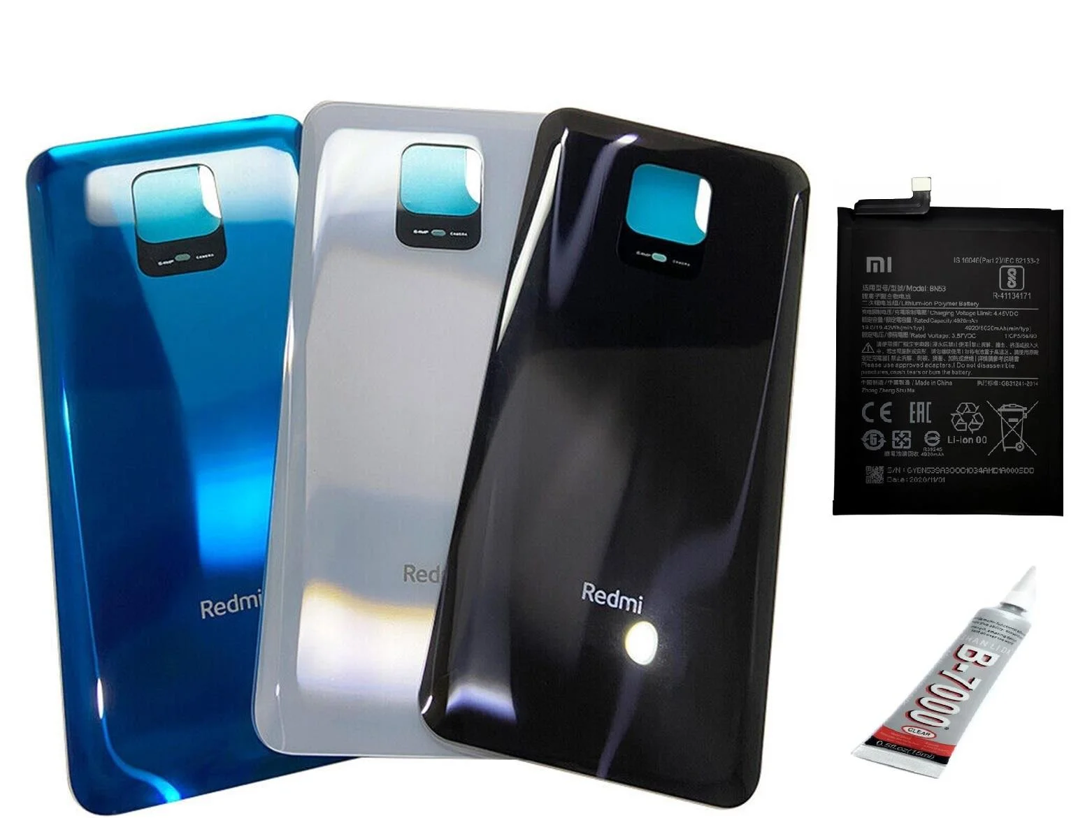 REDMİ NOTE 9 PRO Uyumlu ARKA BATARYA KAPAĞI,BATAR görsel 2