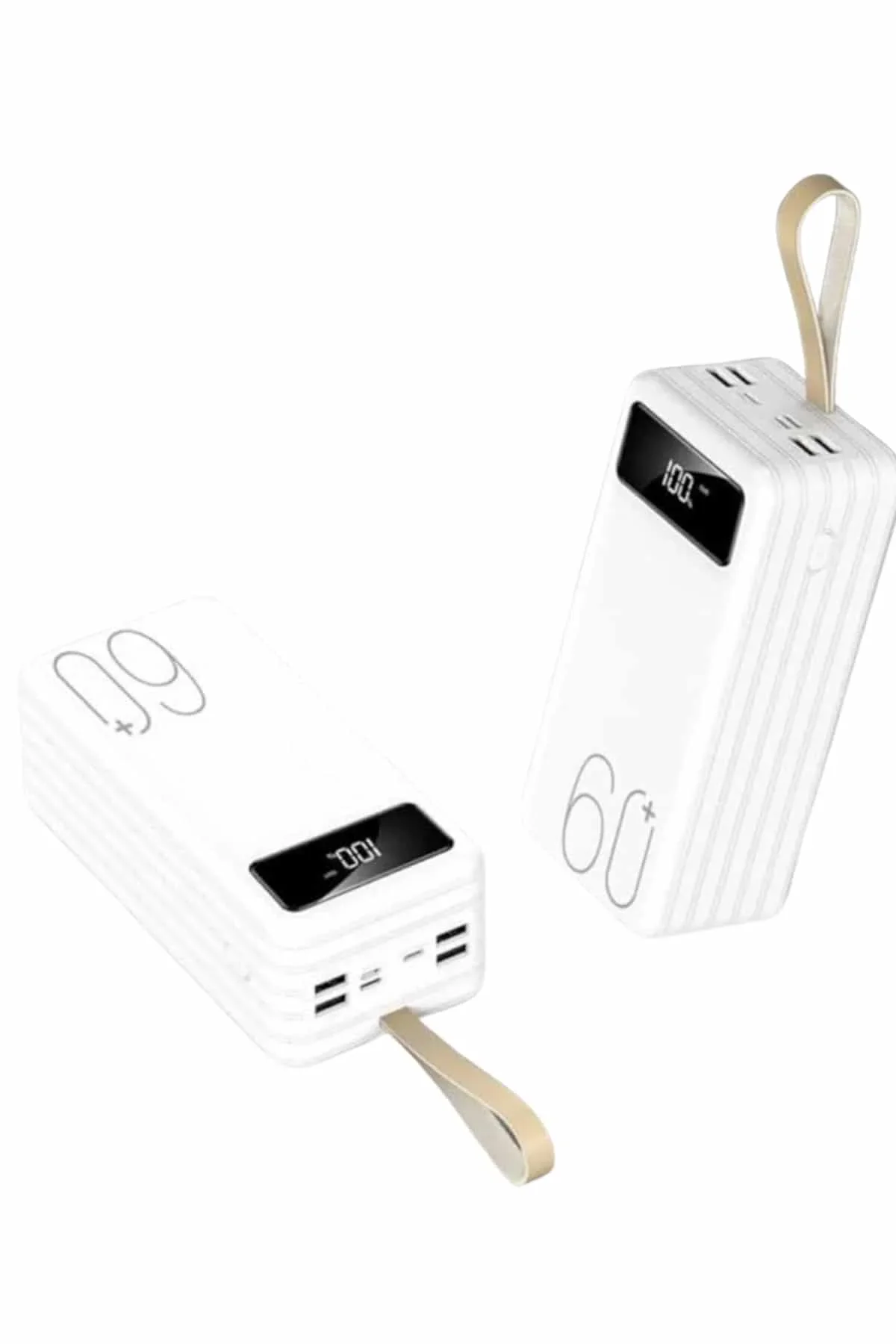 Powerbank 60.000 Mah Taşınabilir Şarj Hızlı El Fenerli Dijital Göstergeli Yeni Nesil görsel 2