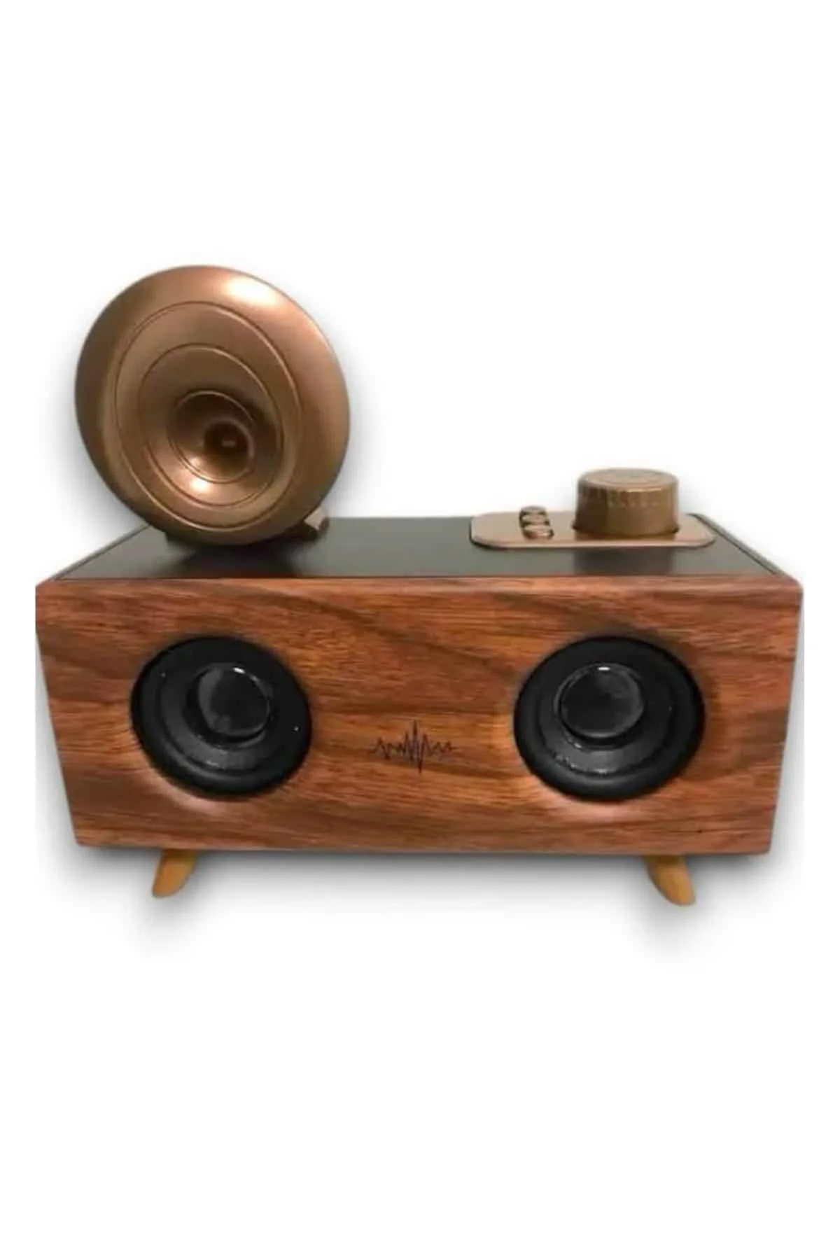 Nostaljik Radyo Bluetooth Bağlantılı Şarjlı Yüksek Ses Kaliteli görsel 5