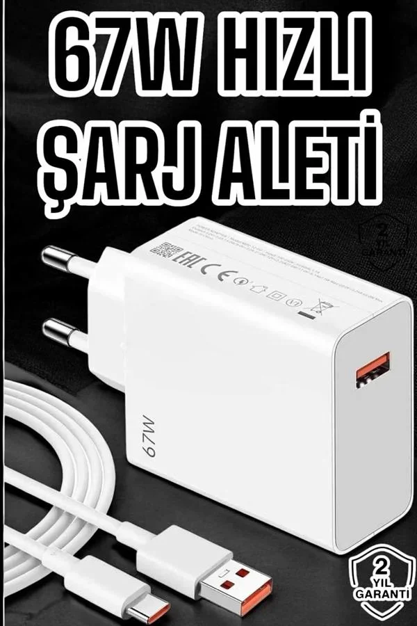 67W Şarj Aleti Turbo Hızlı Type-C Şarj görsel 2