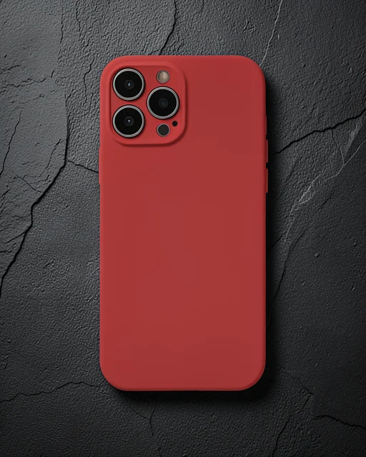 Apple İphone 13 Pro Kılıf Nano İçi Kadife Silikon - Kiremit