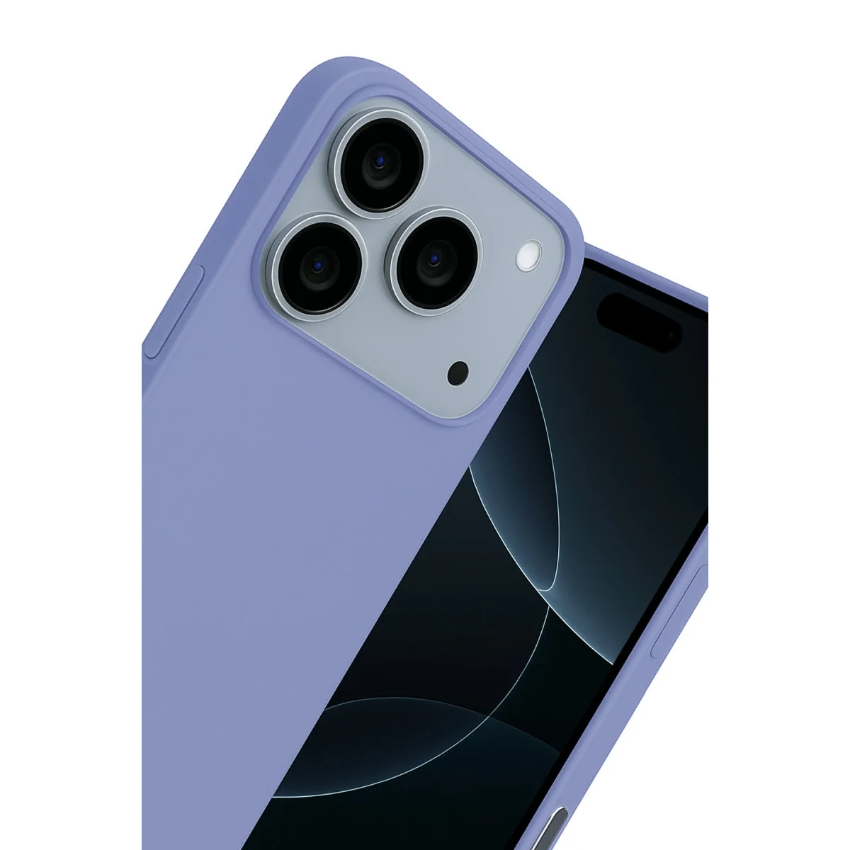 Apple İphone 17 Pro Nano İçi Kadife Silikon - Lila görsel 4
