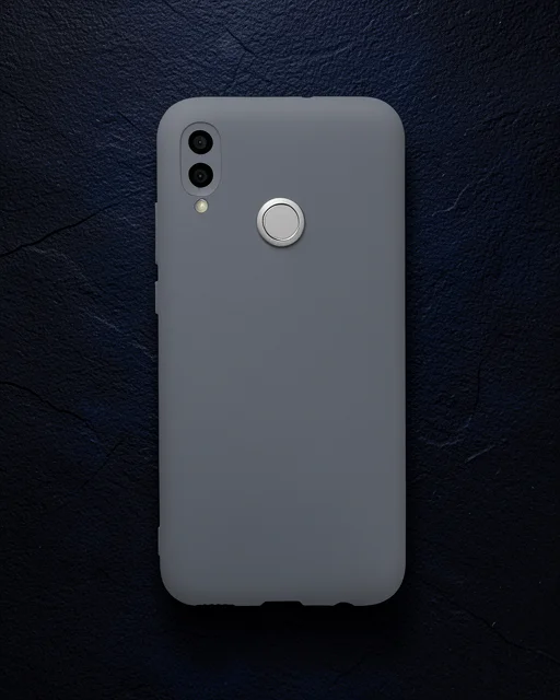 Huawei P Smart 2019 Kılıf Nano İçi Kadife Silikon - Gri