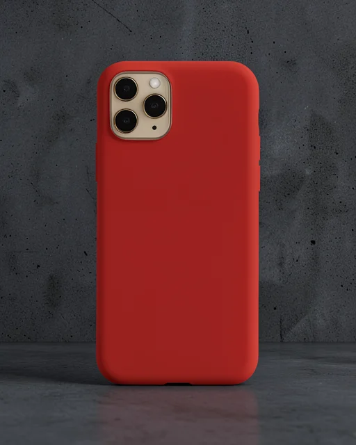 Apple İphone 11 Pro Kılıf Nano İçi Kadife Silikon - Kırmızı