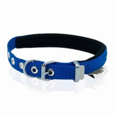 Konfor Dokuma Köpek Boyun Tasması Royalblue 1,5x20 25 Cm