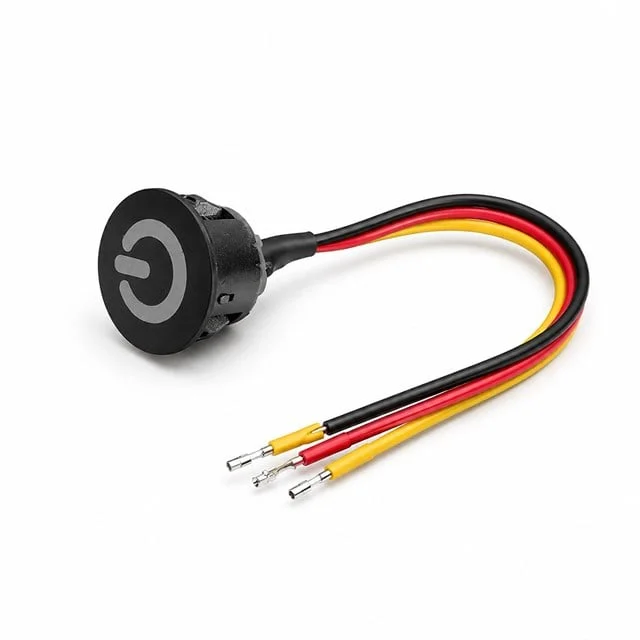 PM-30854 24V DC 13mm Gömme Dokunmatik LED Dimmer Kontrolcüsü Switch Buton Siyah görsel 3
