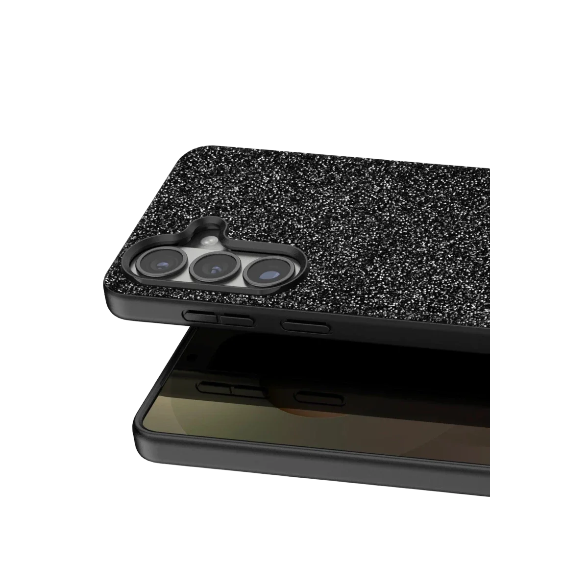 Onegif Samsung Galaxy S26 Bright Simli Kapak - Siyah görsel 2