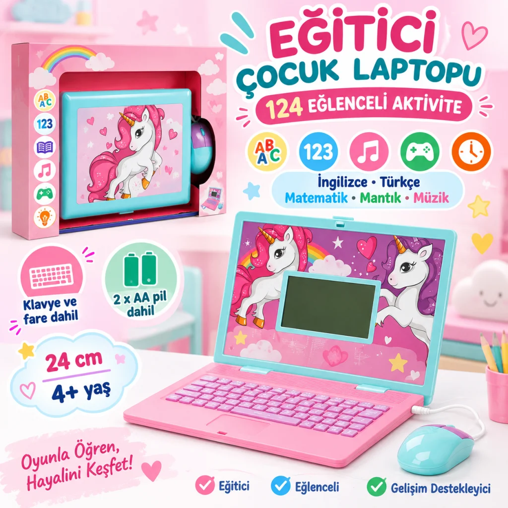 11749 Lex-eğitici Dizüstü Bilgisayar Unıcorn Sesli