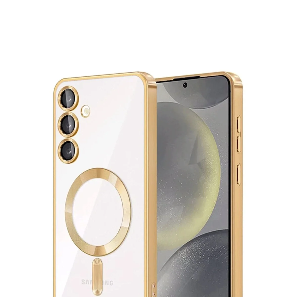 Samsung Galaxy A56 Kross Magneticsafe Kapak - Gold görsel 2