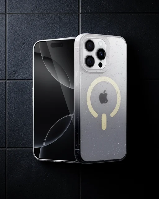 Apple İphone 14 Pro Max Pummel Shiny Magsafe Kapak - Siyah