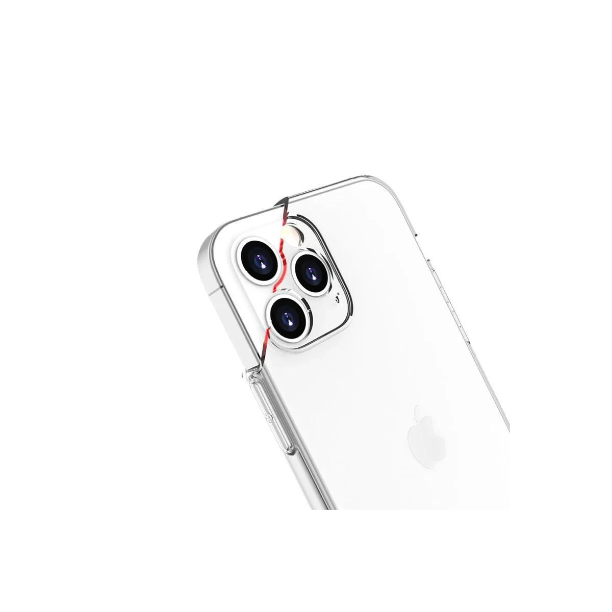 Apple İphone 13 Pro Max Kılıf Lüx Şeffaf Silikon görsel 5