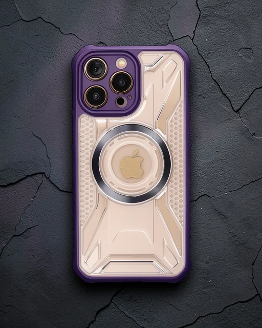 Apple İphone 14 Pro Kılıf Prag Magneticsafe Kapak - Derin Mor