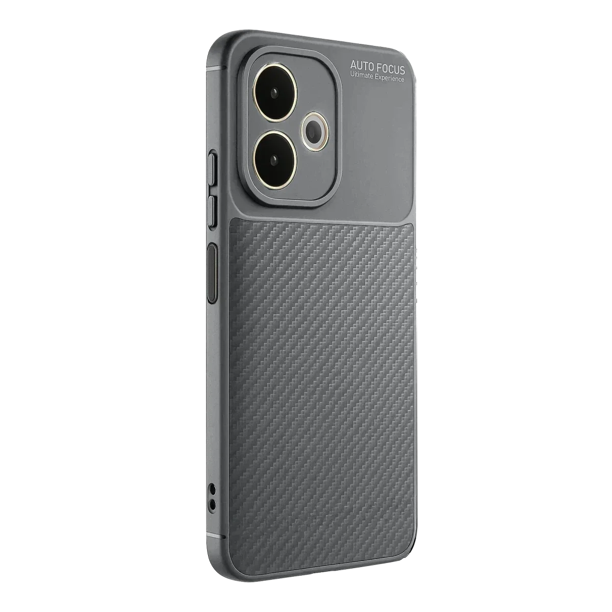 Oppo A5 Pro 4G Kılıf Auto Focus Karbon Kapak - Gri görsel 3