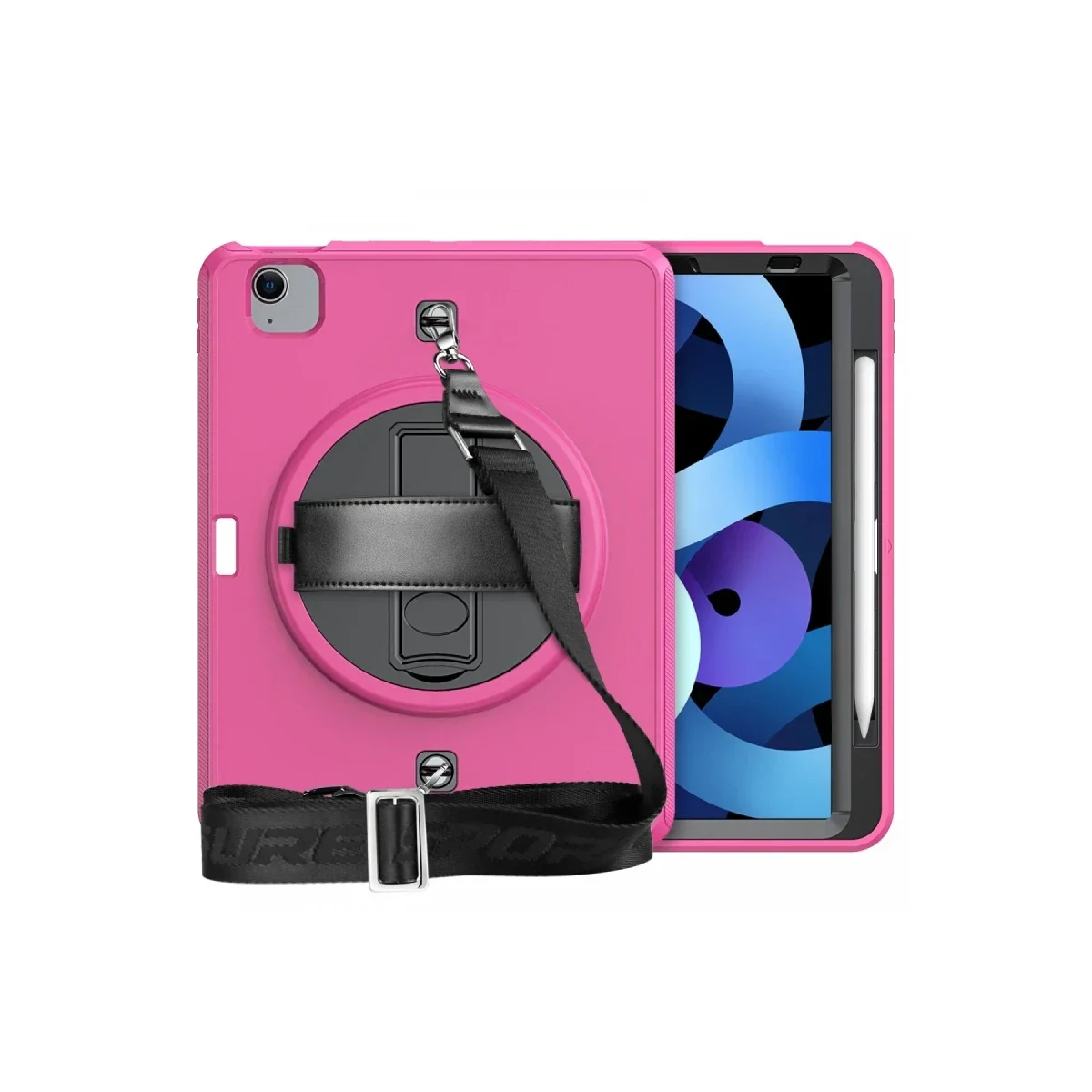 Apple iPad Pro 11 (2020) Kılıf Strap-C Otterbox Tablet Kapak - Pembe görsel 2