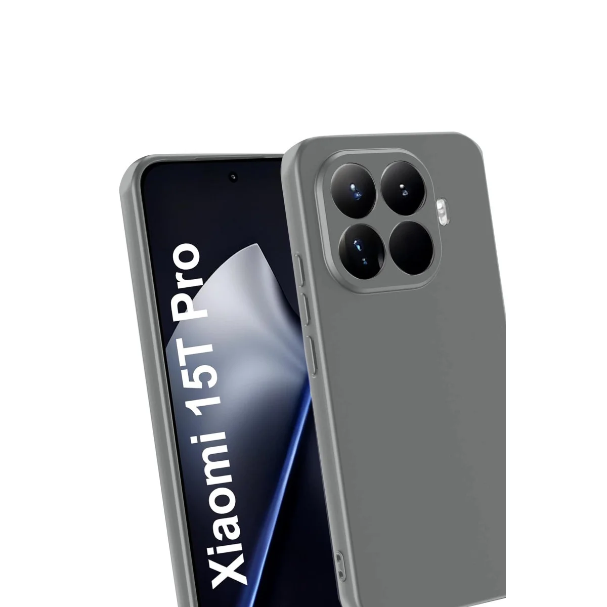 Xiaomi Mi 15t Pro First Silikon - Gri görsel 3