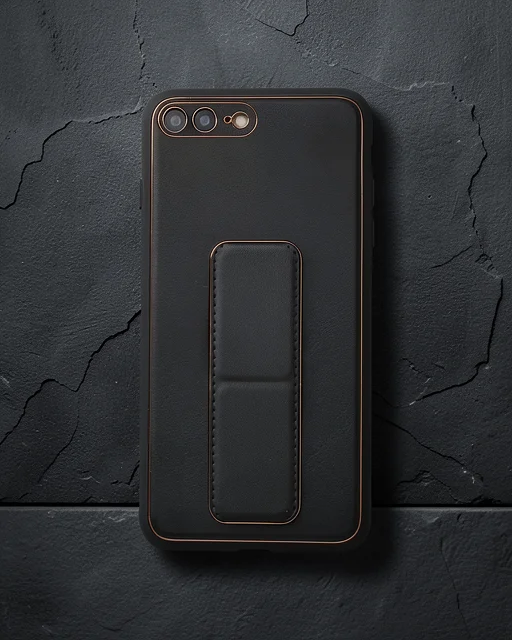 Apple İphone 7 Plus Kılıf Coco Deri Standlı Kapak - Siyah