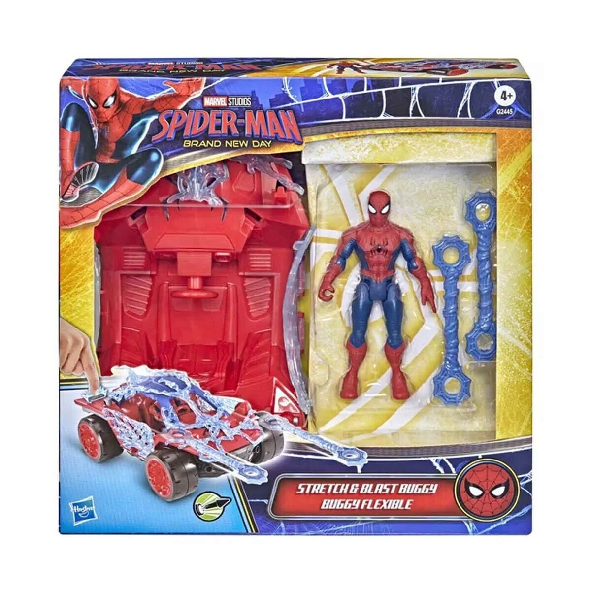 G2445 Spider-Man Actionverse Stretch Figür ve Web Blast Araç görsel 4