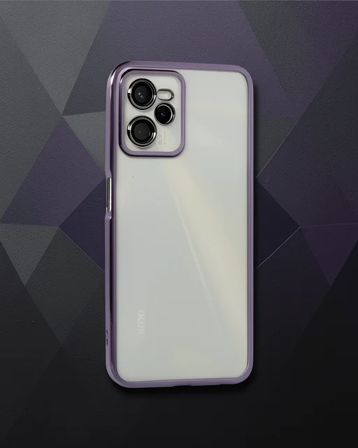 Realme C35 Kılıf Razer Lensli Silikon - Mor