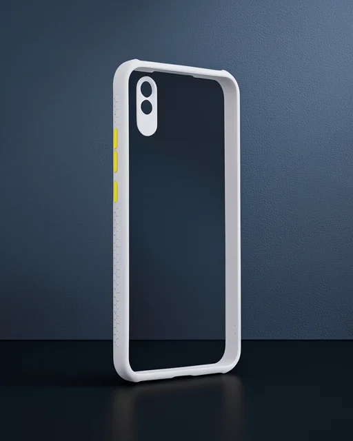 Xiaomi Redmi 9a Kılıf Miami Şeffaf Silikon - Lila