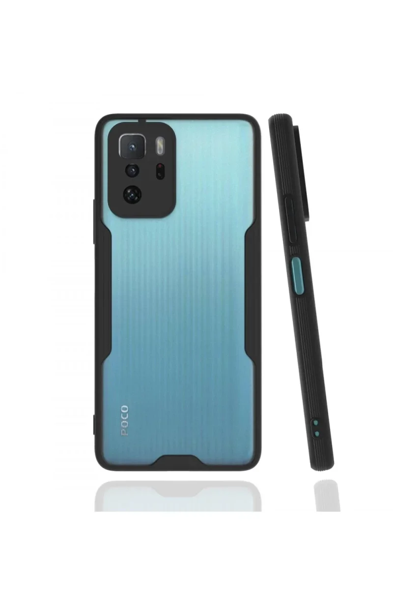 Xiao Poco X3 GT Kılıf Platin Silikon - Siyah