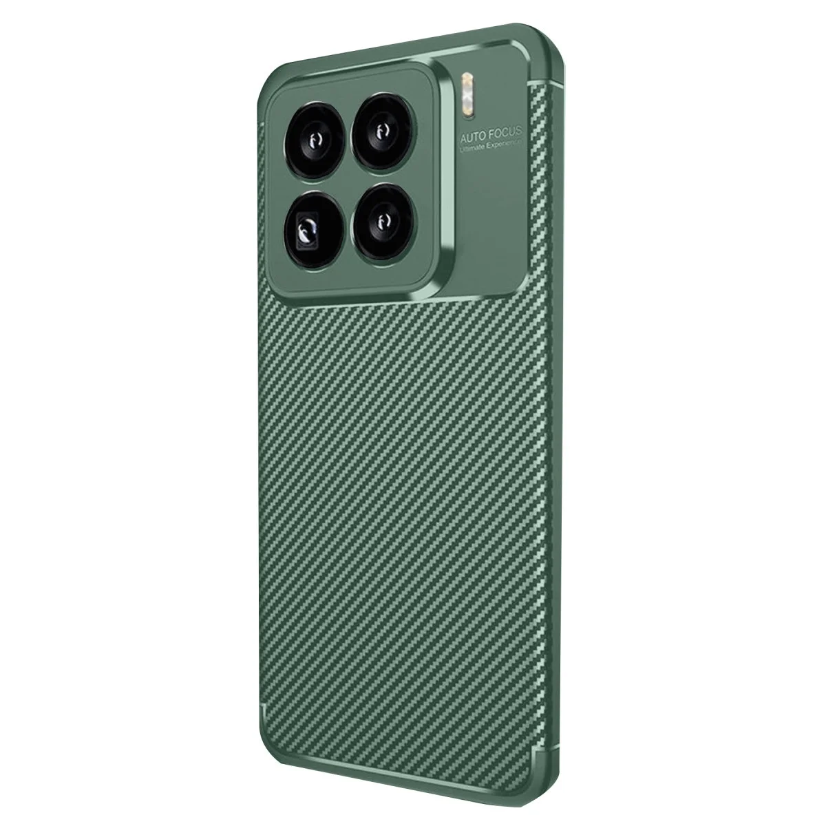 Xiao 15 Pro Kılıf Auto Focus Karbon Kapak - Koyu Yeşil