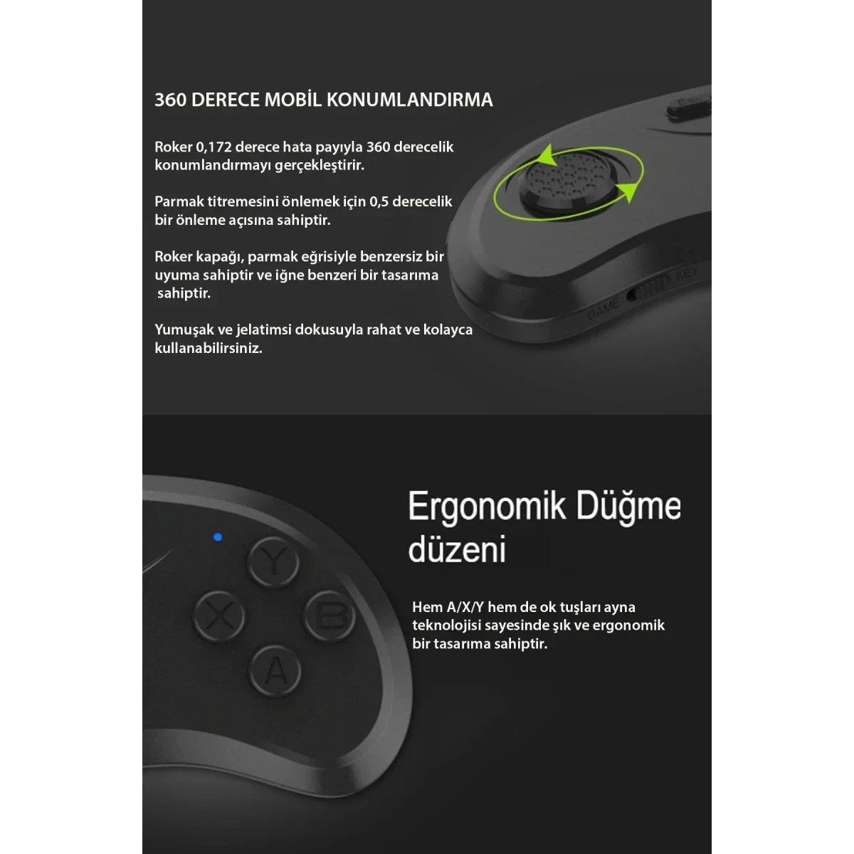 Shinecon SC-B01 S Gerçeklik Gözlüğü Kumandası - Siyah görsel 5