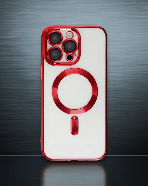 Apple İphone 15 Pro Kılıf Kross Magneticsafe Kapak - Kırmızı
