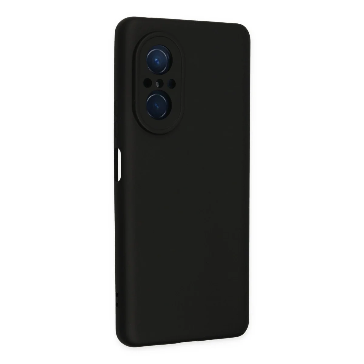 Huawei Nova 9 Se Kılıf Nano İçi Kadife Silikon - Siyah görsel 2